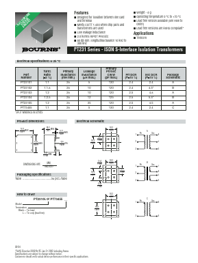 PT23102 Datasheet PDF Bourns, Inc