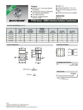 PT23401 Datasheet PDF Bourns, Inc