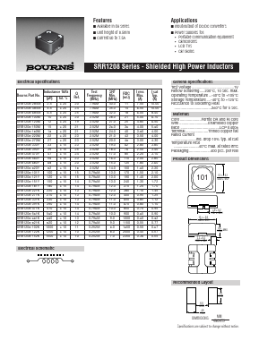 SRR1208-2R5M Datasheet PDF Bourns, Inc