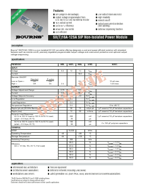 SXT16A-12SA-P Datasheet PDF Bourns, Inc