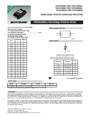 TISP4250M3AJ Datasheet PDF Bourns, Inc