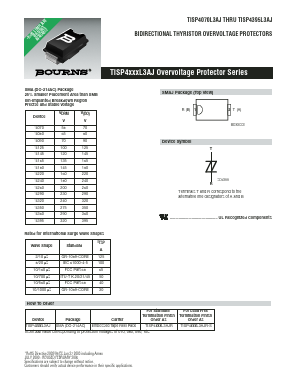 TISP4350L3AJR-S Datasheet PDF Bourns, Inc