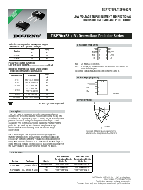 TISP7072F3SL Datasheet PDF Bourns, Inc