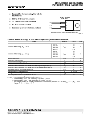 BD240B Datasheet PDF Bourns, Inc