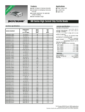 MH3261-121Y Datasheet PDF Bourns, Inc