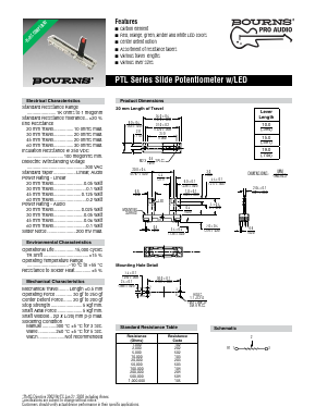 PTL30-19A0-503B2 Datasheet PDF Bourns, Inc