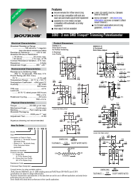 3303D-1-204E Datasheet PDF Bourns, Inc