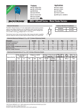 MOV-14D680K Datasheet PDF Bourns, Inc