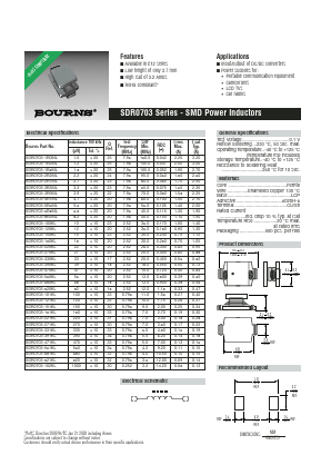 SDR0703-471KL Datasheet PDF Bourns, Inc