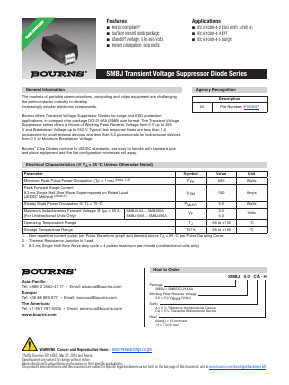 SMBJ54A-H Datasheet PDF Bourns, Inc