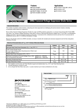 SMBJ200CA-H Datasheet PDF Bourns, Inc