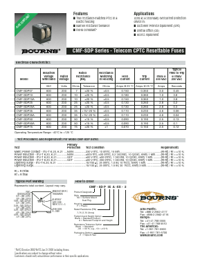 CMF-SDP75 Datasheet PDF Bourns, Inc