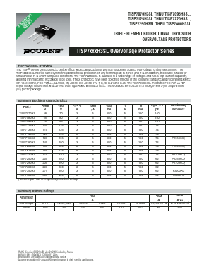 TISP7XXXH3SL Datasheet PDF Bourns, Inc