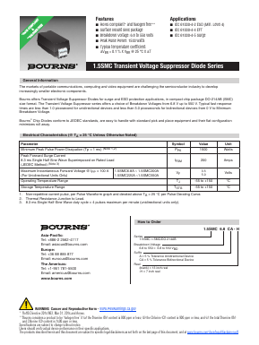 1.5SMC6.8A Datasheet PDF Bourns, Inc