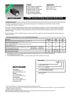 1.5SMC180A Datasheet PDF Bourns, Inc