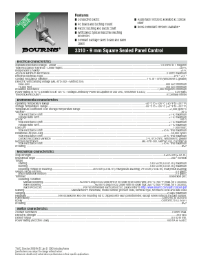 3310C-106-204 Datasheet PDF Bourns, Inc