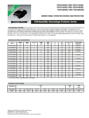 TISP4250H3BJ-S Datasheet PDF Bourns, Inc