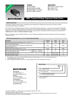 SMCJ100A Datasheet PDF Bourns, Inc