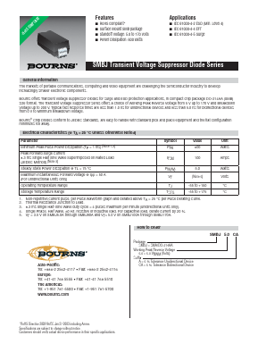 SMBJ110A Datasheet PDF Bourns, Inc