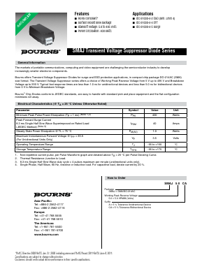 SMAJ33CA Datasheet PDF Bourns, Inc