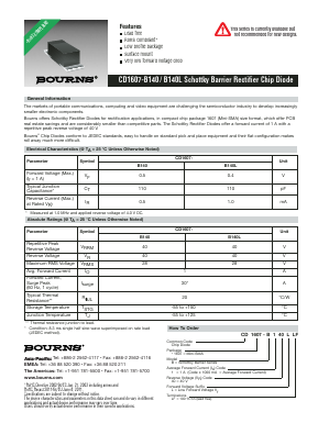 CD1607-B140 Datasheet PDF Bourns, Inc
