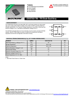 CDSOT353-T05 Datasheet PDF Bourns, Inc