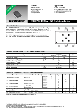 CDSOT236-DSL0324 Datasheet PDF Bourns, Inc