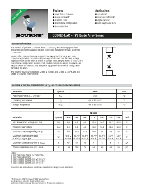 CD0402-T12C Datasheet PDF Bourns, Inc