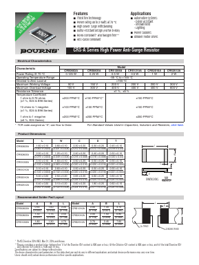 CRS1206A Datasheet PDF Bourns, Inc
