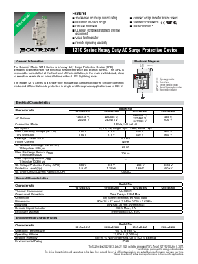 1210-1S-600 Datasheet PDF Bourns, Inc