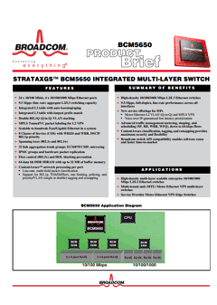 BCM5650 Datasheet PDF Broadcom Corporation