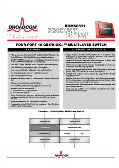 BCM5675 Datasheet PDF Broadcom Corporation