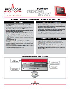 BCM5698 Datasheet PDF Broadcom Corporation