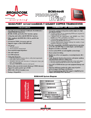 BCM5698R Datasheet PDF Broadcom Corporation