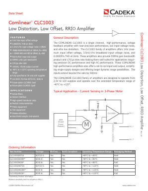 CLC1003AST5X Datasheet PDF Cadeka Microcircuits LLC.