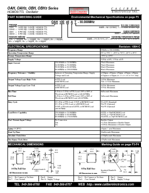 OBH35048AT Datasheet PDF Caliber Electronics Inc.