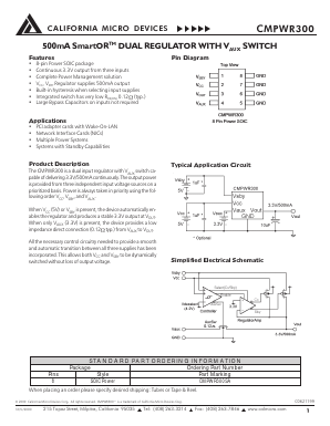 CMPWR300SA Datasheet PDF California Micro Devices Corp