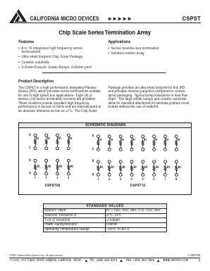 CSPST08-470F Datasheet PDF California Micro Devices Corp
