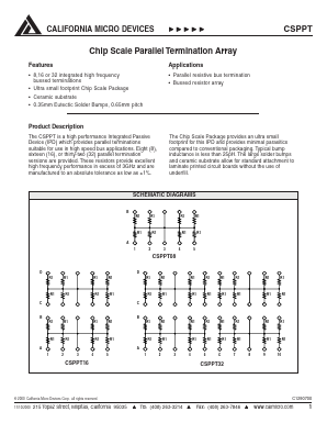 CSPPT16-560J Datasheet PDF California Micro Devices Corp