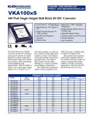 VKA100MS02 Datasheet PDF C AND D TECHNOLOGIES
