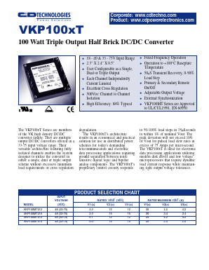 VKP100MT315-6 Datasheet PDF C AND D TECHNOLOGIES