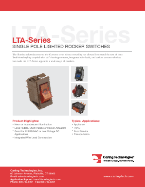 LTA201-PR-B-A Datasheet PDF Carling Technologies