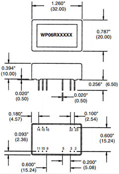 WP06R12S15PR Datasheet PDF C and D TECHNOLOGIES