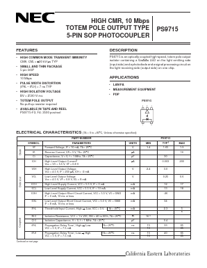 PS9715-F3 Datasheet PDF California Eastern Laboratories.