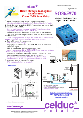SO865970 Datasheet PDF celduc-relais