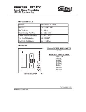 2N918 Datasheet PDF Central Semiconductor Corp