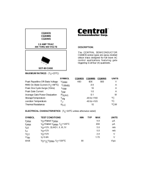 CQ89DS Datasheet PDF Central Semiconductor Corp
