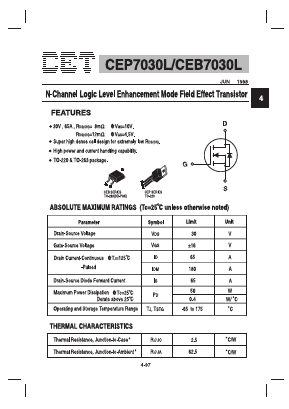 CEP7030 Datasheet PDF Chino-Excel Technology