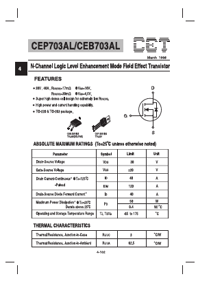 CEP703AL Datasheet PDF Chino-Excel Technology
