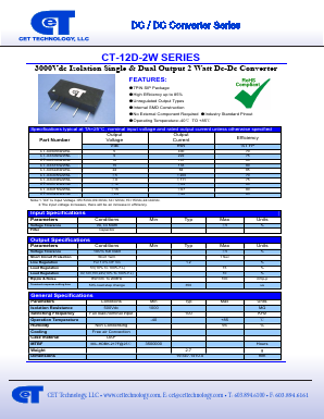 CT-XXS12N2WNL Datasheet PDF CET Technology, LLC